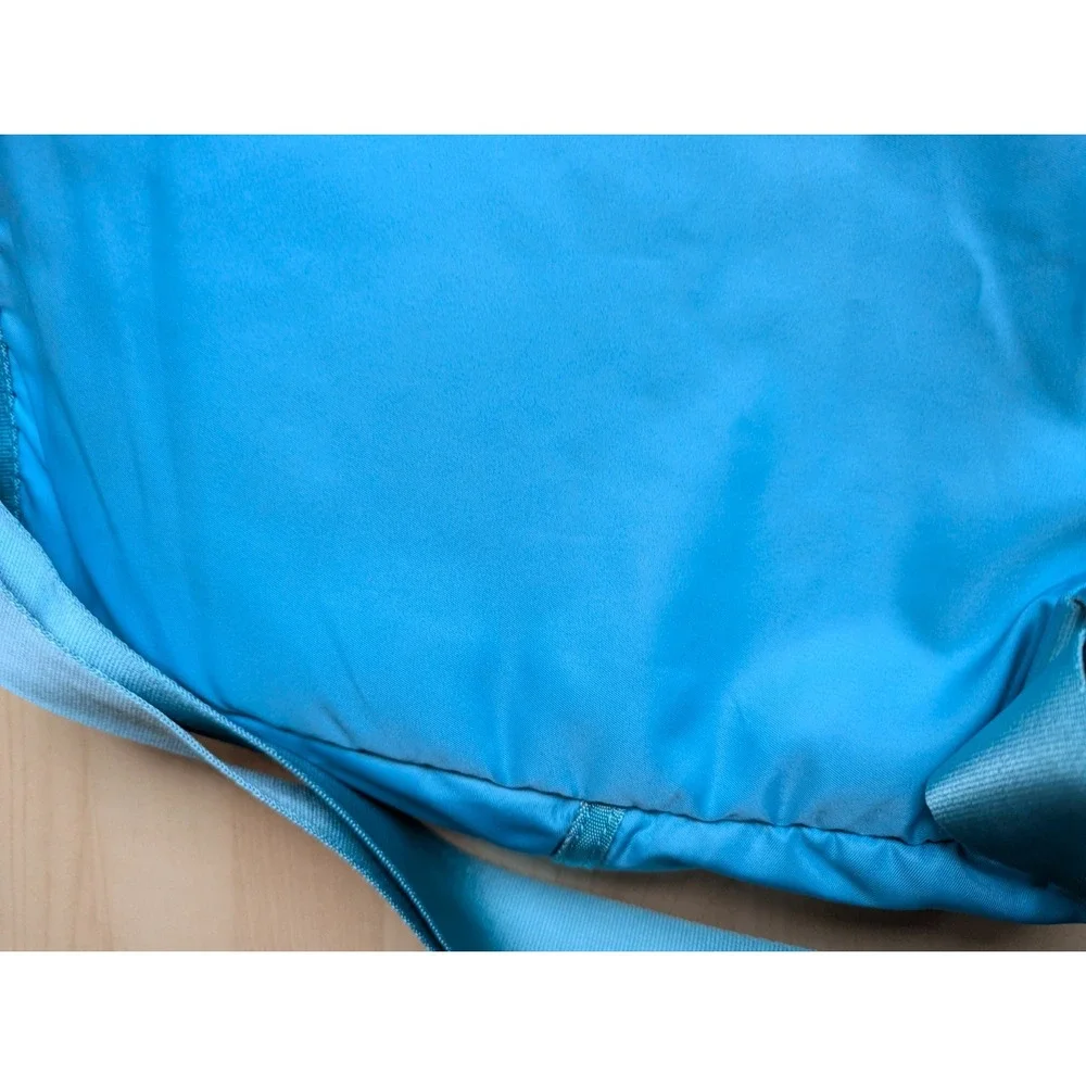 Kipling Metallic Light Blue Teal Satin G.rilla Girlz‎ Backpack